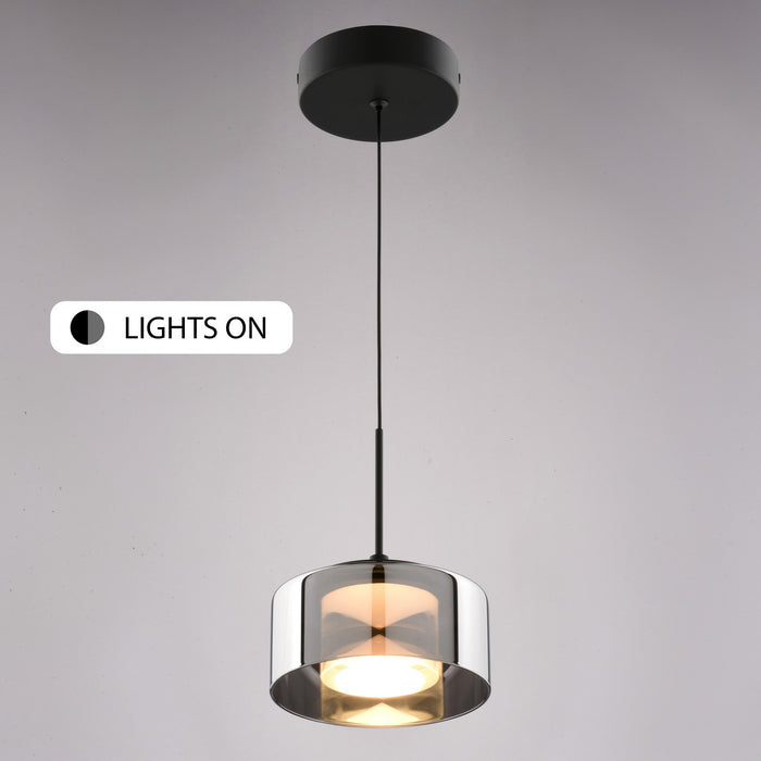 Vaxcel - P0462 - LED Mini Pendant - Whitney - Textured Black