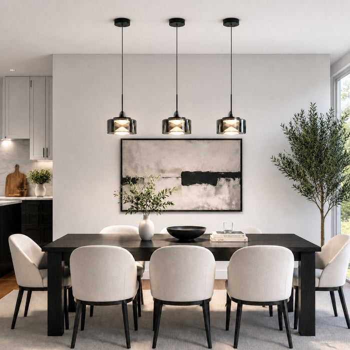 Vaxcel - P0462 - LED Mini Pendant - Whitney - Textured Black