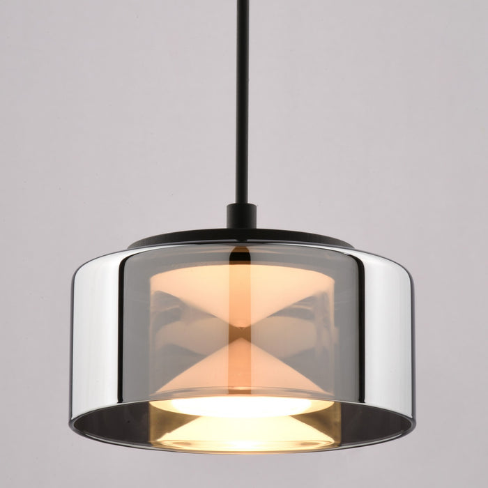 Vaxcel - P0462 - LED Mini Pendant - Whitney - Textured Black