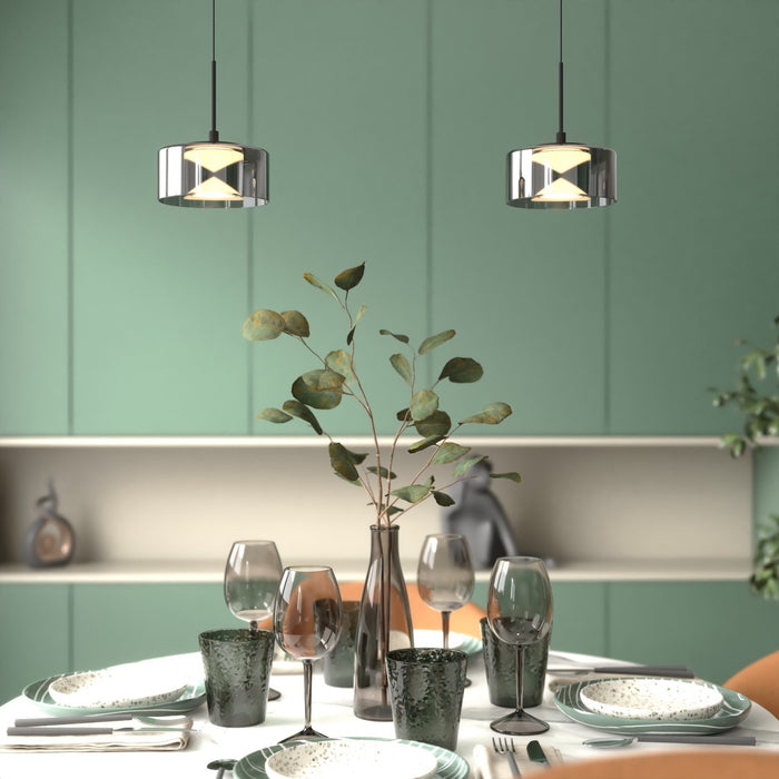 Vaxcel - P0462 - LED Mini Pendant - Whitney - Textured Black