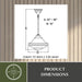 Vaxcel - P0463 - One Light Pendant - Huntley - Oil Rubbed Bronze