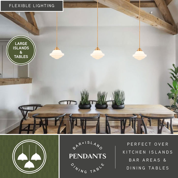 Vaxcel - P0464 - One Light Pendant - Huntley - Natural Brass