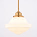 Vaxcel - P0464 - One Light Pendant - Huntley - Natural Brass