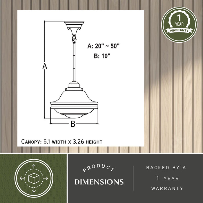Vaxcel - P0464 - One Light Pendant - Huntley - Natural Brass