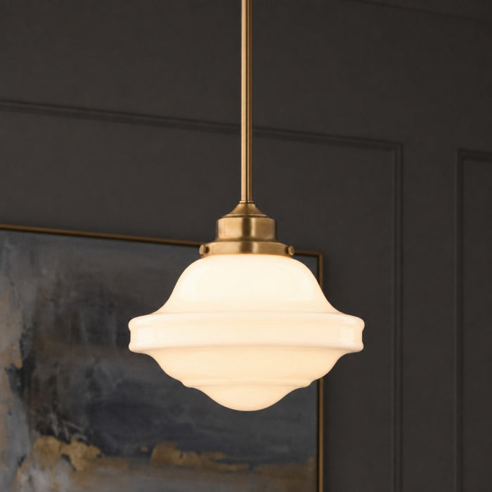 Vaxcel - P0464 - One Light Pendant - Huntley - Natural Brass
