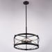 Vaxcel - P0468 - Four Light Pendant - Harrison - Matte Black