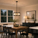 Vaxcel - P0468 - Four Light Pendant - Harrison - Matte Black