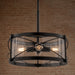 Vaxcel - P0468 - Four Light Pendant - Harrison - Matte Black