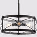 Vaxcel - P0468 - Four Light Pendant - Harrison - Matte Black