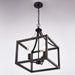 Vaxcel - P0469 - Three Light Pendant - Pratt - Matte Black