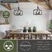 Vaxcel - P0469 - Three Light Pendant - Pratt - Matte Black