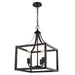 Vaxcel - P0469 - Three Light Pendant - Pratt - Matte Black