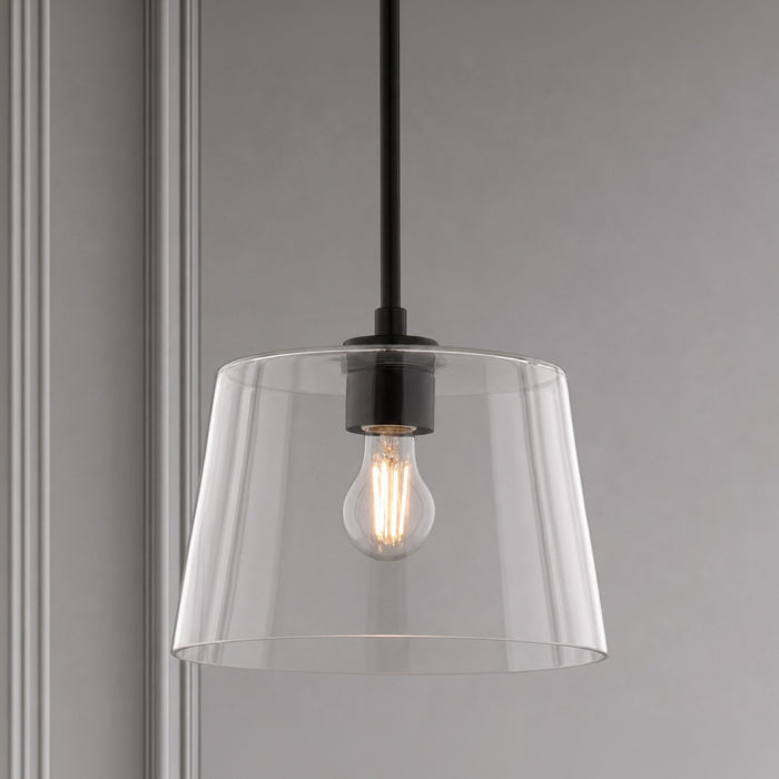 Vaxcel - P0472 - One Light Pendant - Evanston - Matte Black