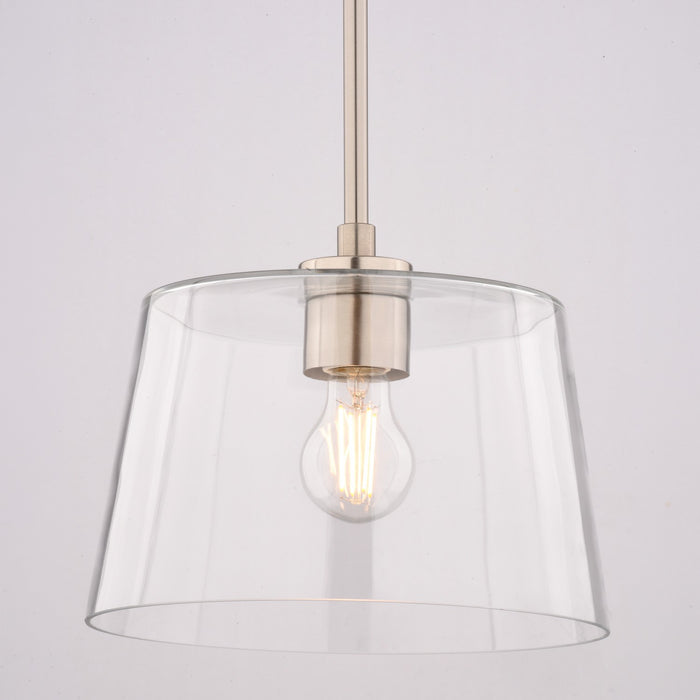 Vaxcel - P0473 - One Light Pendant - Evanston - Satin Nickel