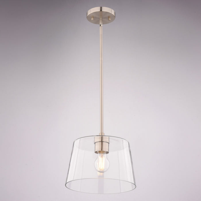 Vaxcel - P0473 - One Light Pendant - Evanston - Satin Nickel
