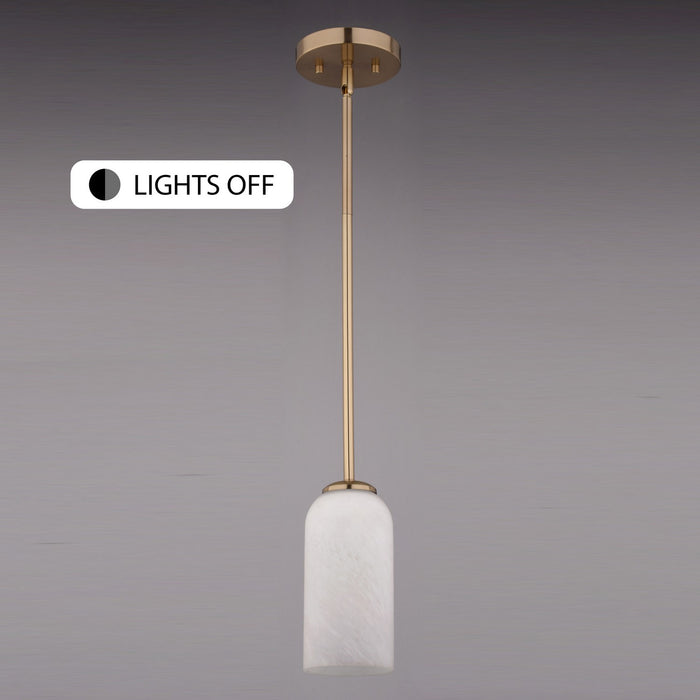 Vaxcel - P0478 - One Light Mini Pendant - Shelby - Champagne Gold