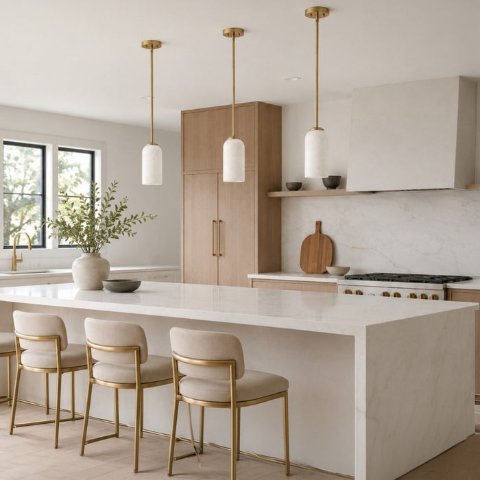 Vaxcel - P0478 - One Light Mini Pendant - Shelby - Champagne Gold