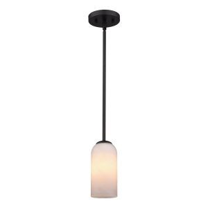 Vaxcel - P0479 - One Light Mini Pendant - Shelby - Matte Black