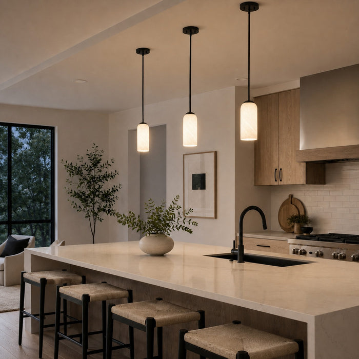 Vaxcel - P0479 - One Light Mini Pendant - Shelby - Matte Black