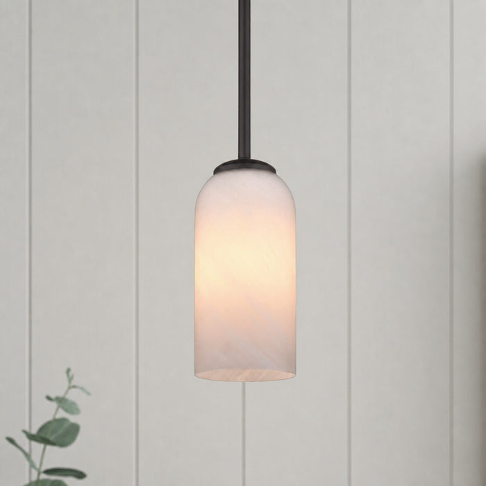 Vaxcel - P0479 - One Light Mini Pendant - Shelby - Matte Black