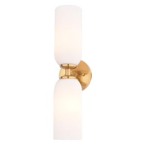 Vaxcel - W0566 - Two Light Wall Sconce - Shelby - Natural Brass