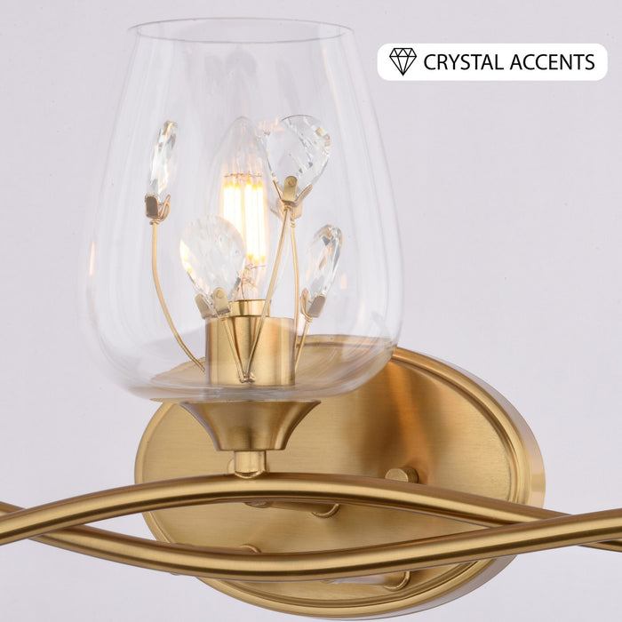 Vaxcel - W0567 - Three Light Vanity - Wilmette - Champagne Gold