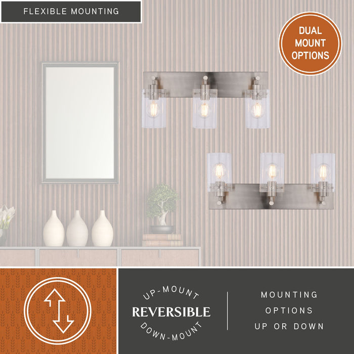 Vaxcel - W0568 - Three Light Vanity - Northfield - Satin Nickel