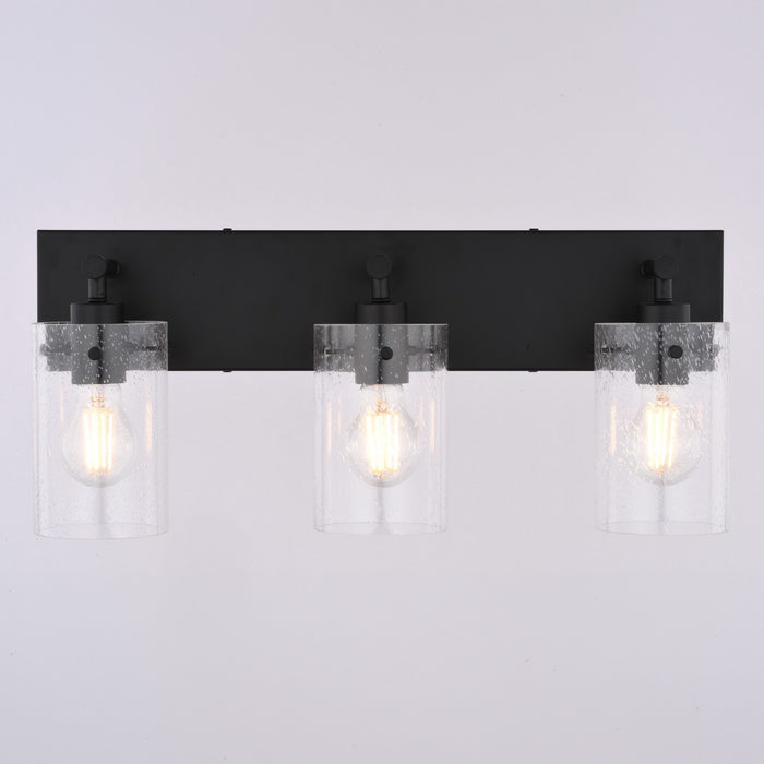 Vaxcel - W0569 - Three Light Vanity - Northfield - Matte Black