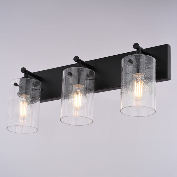 Vaxcel - W0569 - Three Light Vanity - Northfield - Matte Black