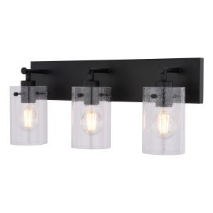 Vaxcel - W0569 - Three Light Vanity - Northfield - Matte Black