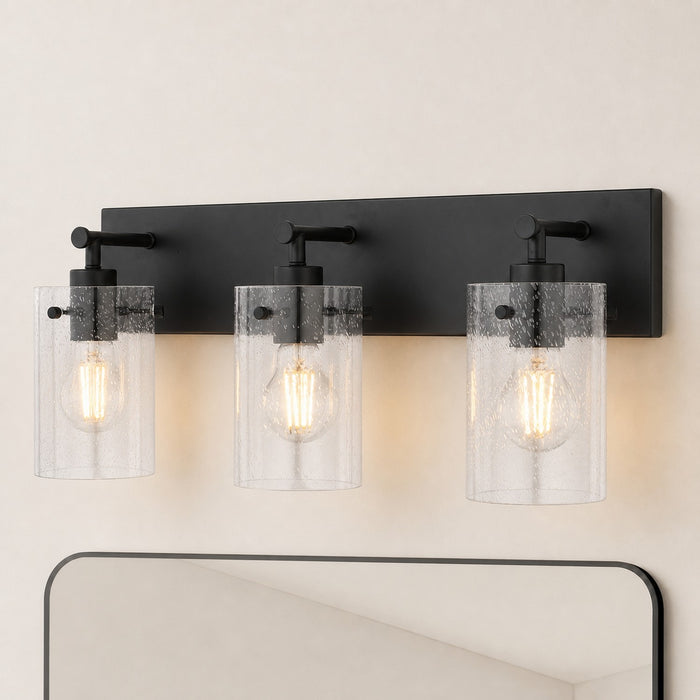 Vaxcel - W0569 - Three Light Vanity - Northfield - Matte Black