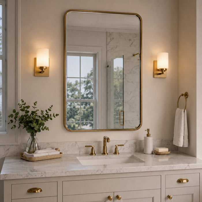 Vaxcel - W0570 - One Light Vanity - Park Ridge - Champagne Gold