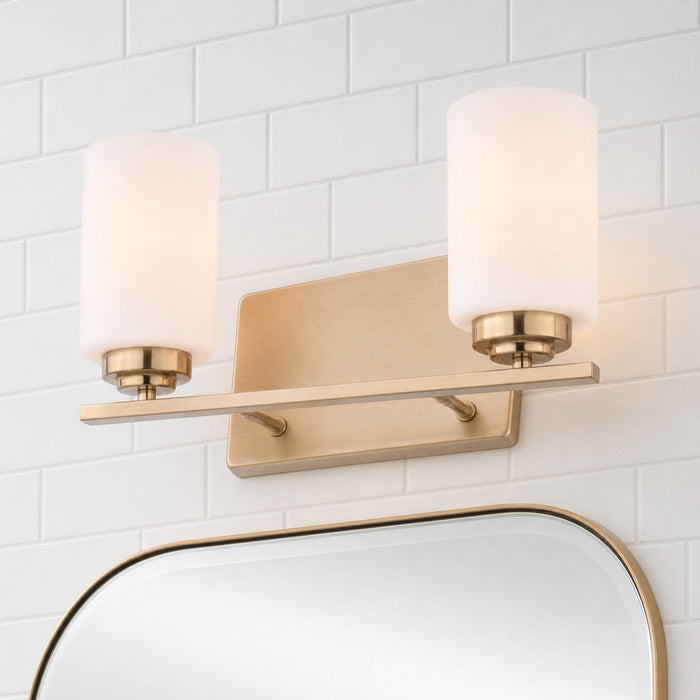 Vaxcel - W0571 - Two Light Vanity - Park Ridge - Champagne Gold
