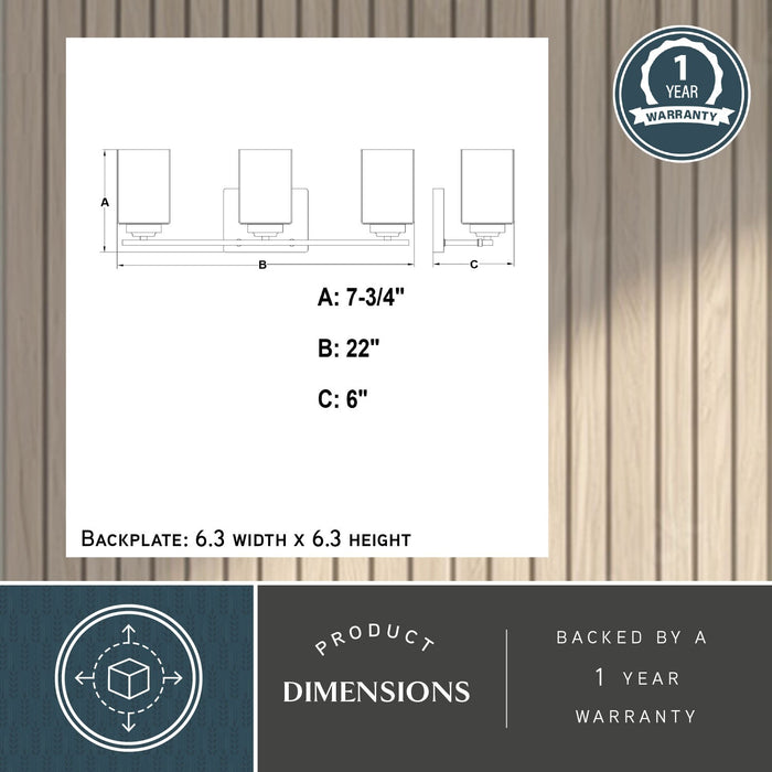 Vaxcel - W0572 - Three Light Vanity - Park Ridge - Champagne Gold
