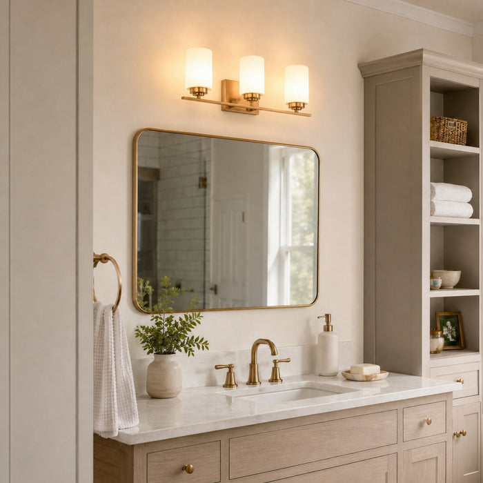 Vaxcel - W0572 - Three Light Vanity - Park Ridge - Champagne Gold