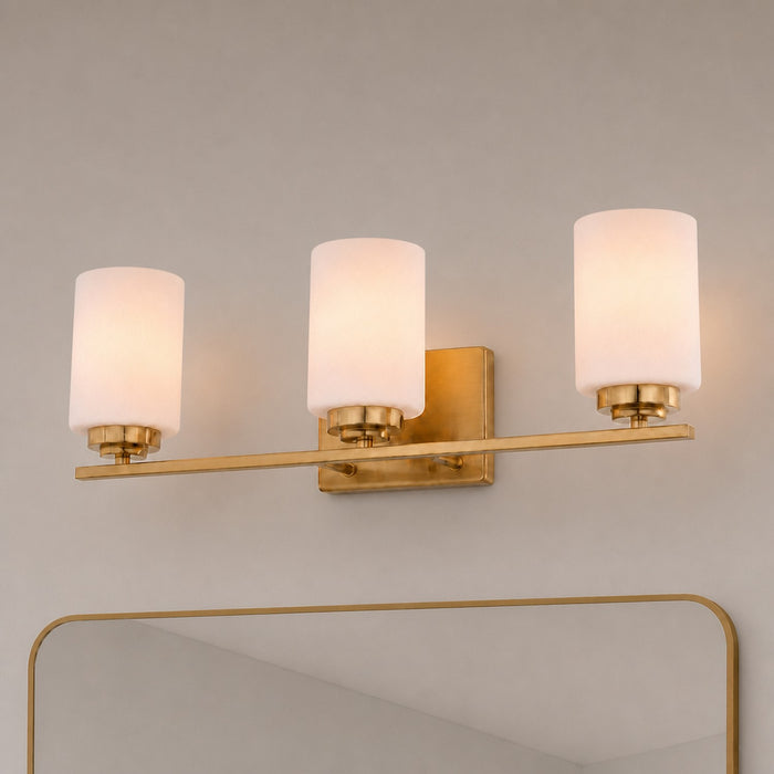Vaxcel - W0572 - Three Light Vanity - Park Ridge - Champagne Gold