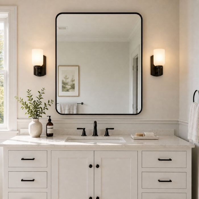 Vaxcel - W0573 - One Light Vanity - Laurelhurst - Matte Black