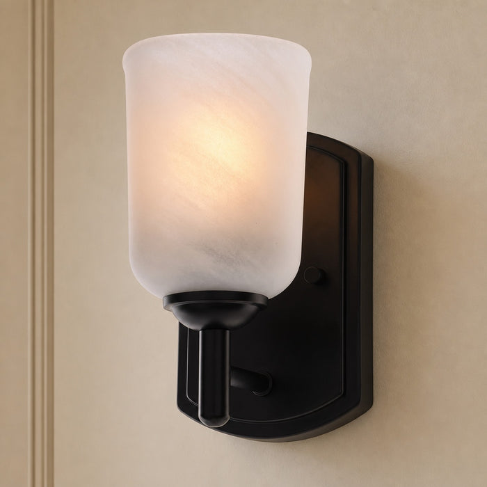 Vaxcel - W0573 - One Light Vanity - Laurelhurst - Matte Black