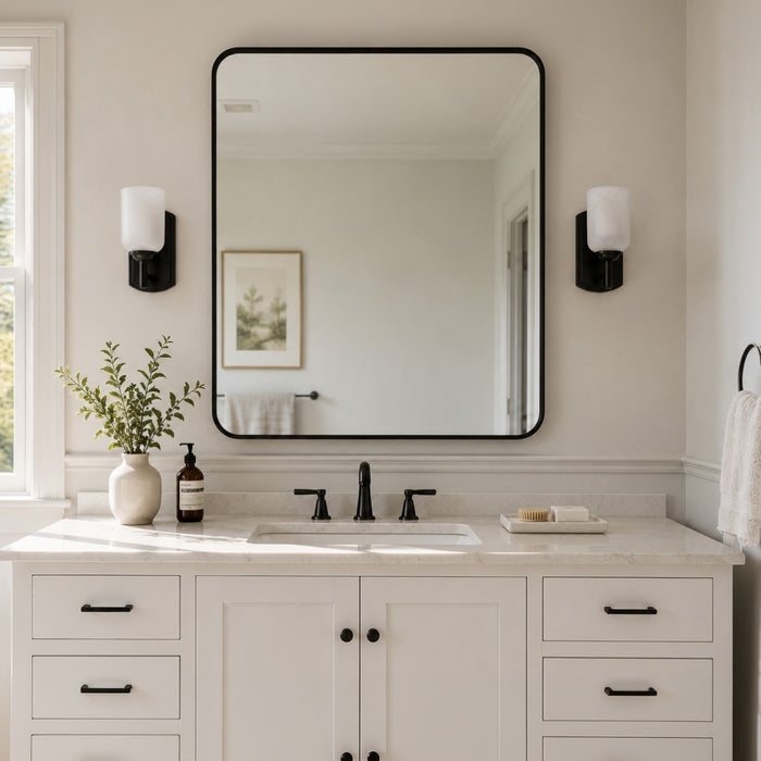 Vaxcel - W0573 - One Light Vanity - Laurelhurst - Matte Black