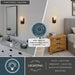 Vaxcel - W0573 - One Light Vanity - Laurelhurst - Matte Black