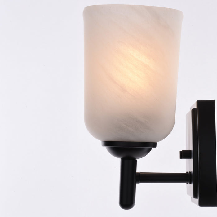 Vaxcel - W0575 - Two Light Vanity - Laurelhurst - Matte Black