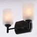 Vaxcel - W0575 - Two Light Vanity - Laurelhurst - Matte Black