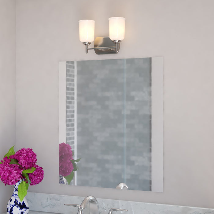 Vaxcel - W0576 - Two Light Vanity - Laurelhurst - Satin Nickel