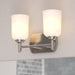 Vaxcel - W0576 - Two Light Vanity - Laurelhurst - Satin Nickel
