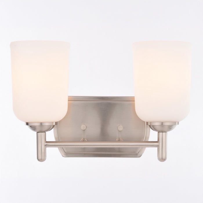 Vaxcel - W0576 - Two Light Vanity - Laurelhurst - Satin Nickel