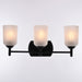 Vaxcel - W0577 - Three Light Vanity - Laurelhurst - Matte Black