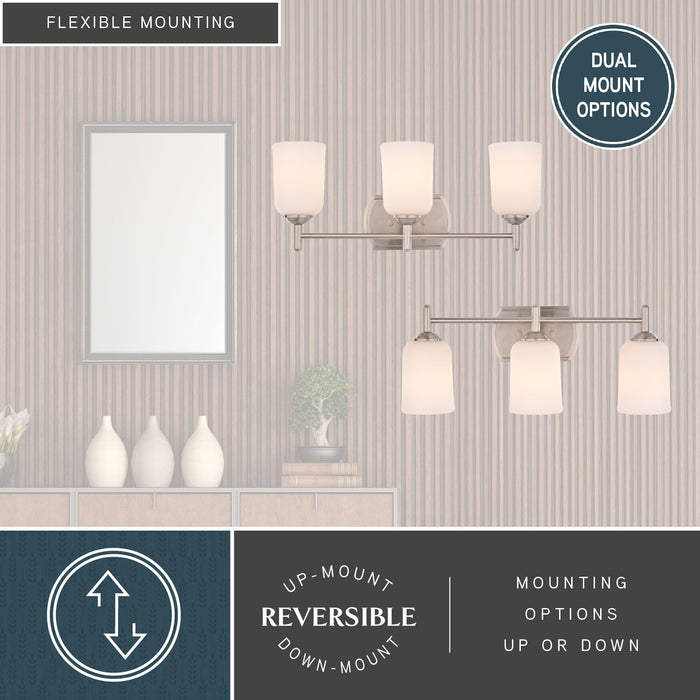 Vaxcel - W0578 - Three Light Vanity - Laurelhurst - Satin Nickel
