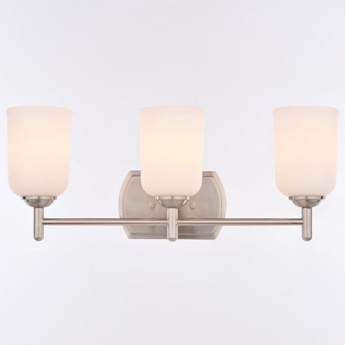 Vaxcel - W0578 - Three Light Vanity - Laurelhurst - Satin Nickel