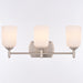 Vaxcel - W0578 - Three Light Vanity - Laurelhurst - Satin Nickel