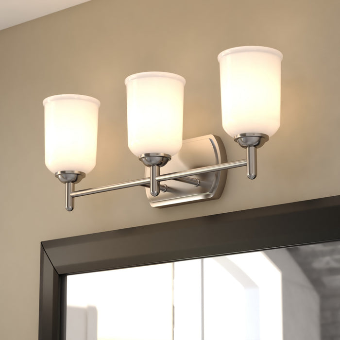 Vaxcel - W0578 - Three Light Vanity - Laurelhurst - Satin Nickel